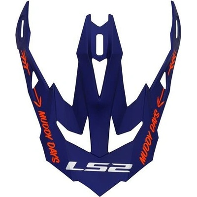 LS2 MX700 PEAK CARGO BLUE FLUO ORANGE