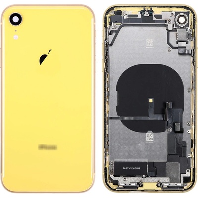 Apple iPhone XR - Zadní Housing - žlutý s malými instalovanými díly