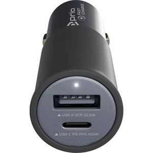 Prio Зарядно за кола за устройства с конектор USB-C / USB-A, двоен, 100W (18066)