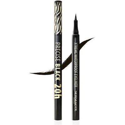 Dermacol Precise BLACK 20h vodeodolná linka na oči 1,1 ml