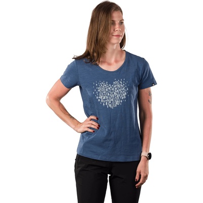 Northfinder Dámske turistické tričko z organic cotton GUADALUPE bluenights