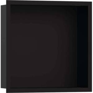 Hansgrohe XtraStoris Individual - Ниша за вграждане в стена с дизайнерска рамка, 30x30x10 см, матово черно 56098670 (56098670)