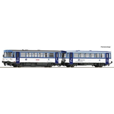 Roco motorový vůz 810 s přípojným vozem ČD DCC se zvukem 7790004