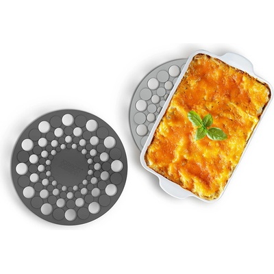 Joseph Joseph Подложки за топло сервиране Joseph Joseph 20174, 17 см, Топлоустойчиви до 220C, Сив/черен (20174)