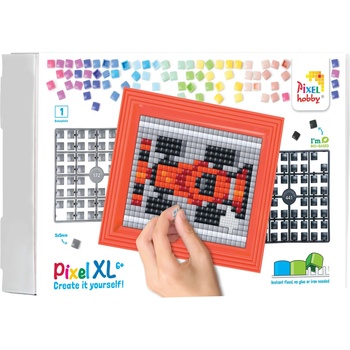 Pixelhobby Креативен комплект с рамка и пиксели Pixelhobby - XL, Състезателна кола (12095)