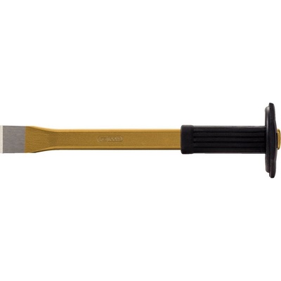KS Tools Zednický sekáč s ruční ochrannou rukojetí, plochý oválný, 33 x 500 mm 162.0206