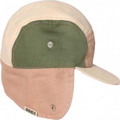 KiETLA šiltovka s ochranou krku s UV ochranou Green Natural Pink