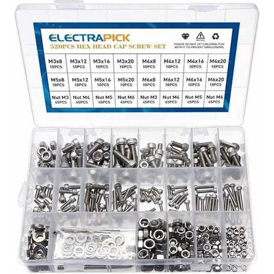 CABTOOLS-05 420 ks sada nerezových skrutiek – Sleviste.cz