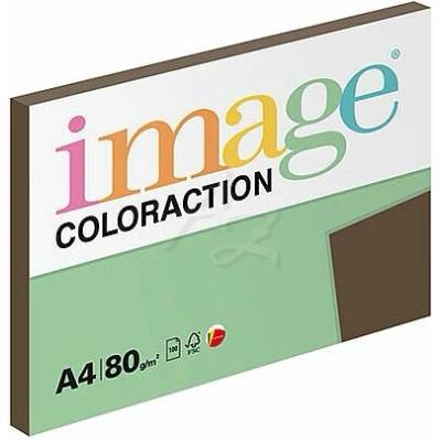 Papír pro výtvarné potřeby Image Coloraction A4/80g Brown Sytá hnědá 100 listů