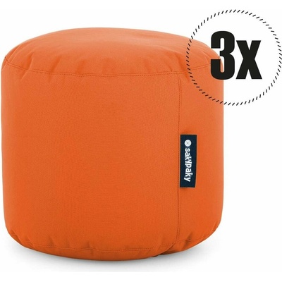 SakyPaky 3x taburet oranžový