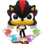 Funko Фигура Funko POP! Games: Sonic The Hedgehog - Shadow with Emeralds (Flocked) (Special Edition) #1300 (114911)
