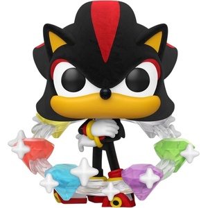 Funko Фигура Funko POP! Games: Sonic The Hedgehog - Shadow with Emeralds (Flocked) (Special Edition) #1300 (114911)