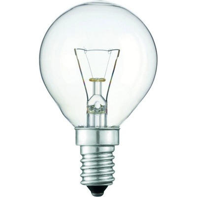 TECHLAMP Klasická žiarovka na priemyselné použitie, P45, 40W, 390lm, teplá biela