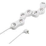 Vivanco 5 Plug + 2 USB 1,4 m Switch (62330)