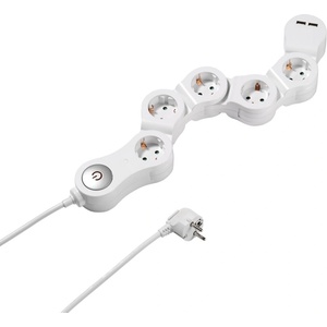 Vivanco 5 Plug + 2 USB 1,4 m Switch (62330)
