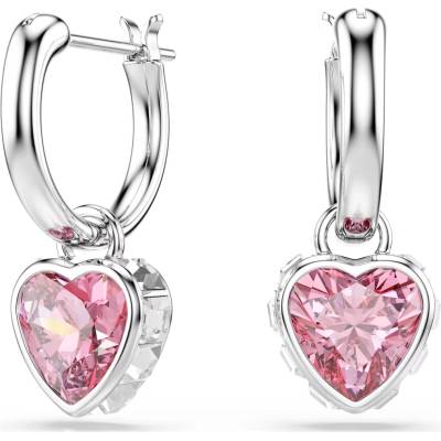 Swarovski Trblietavé srdečné náušnice 2v1 Chroma 5757814