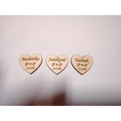 Srdce na vývazky SPECIÁL 1ks - šířka 25mm – Zboží Dáma