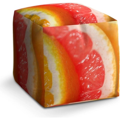 Sablio Taburet Citrusy: 40x40x40 cm
