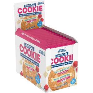 Applied Nutrition Critical Cookie | High Protein Indulgent Cookie [12 x 85 грама] Бял шоколад с малини