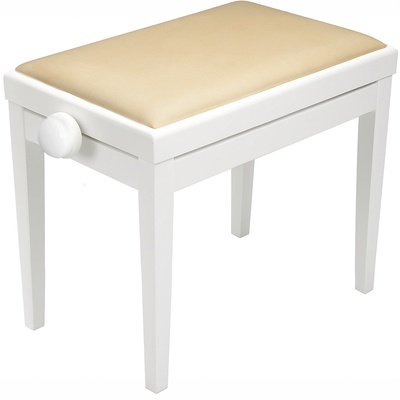 Bespeco SG 101 Дървена табуретка за пиано White (SG1WLVB)
