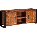 vidaXL ТВ шкаф Многоцветен 120 x 33 x 50 см регенерирано дърво масив (4104753)