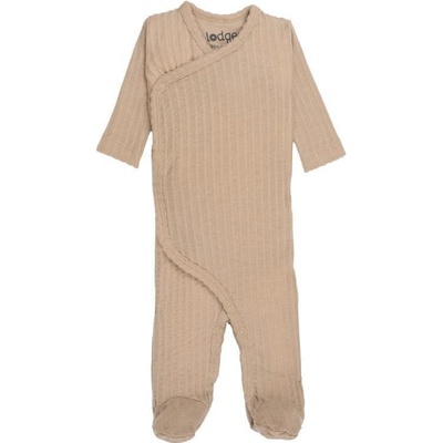 LODGER Novorodenecký overal Jumper Newborn Seersucker Beige