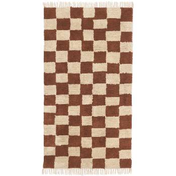 Ferm Living Килим Mara 90 x 150 см кремаво-кафяво (1104268160)