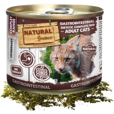 Natural Greatness VET Gastrointestinal - консерва за коте, за балансирано храносмилане, 200 гр - Испания NGD20006