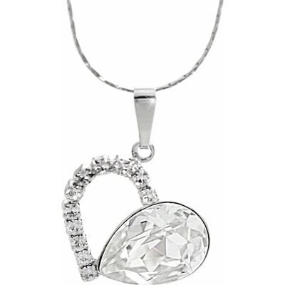 JSB Bijoux Srdce s kamenem Swarovski Crystals 61300857cr