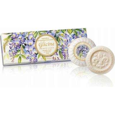 Saponificio Artigianale Fiorentino Kazeta Glicine Dárková sada mýdel 3 x 100 g