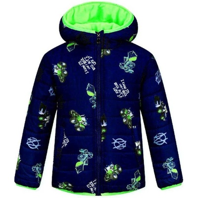 Chlapecká zimní bunda s traktory BF tmavě modrá – Zboží Dáma