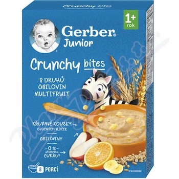 Gerber Junior nemléčná kaše ovocná s křupavými kousky 200 g