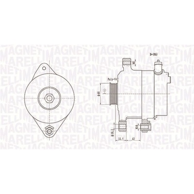 Alternátor MAGNETI MARELLI 063731595010