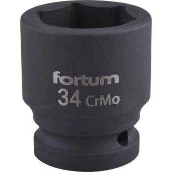 Fortum машинна (ударна) муфа 3/4", 34 мм, l 57 мм, почернена, fortum