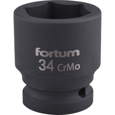 Fortum машинна (ударна) муфа 3/4", 34 мм, l 57 мм, почернена, fortum