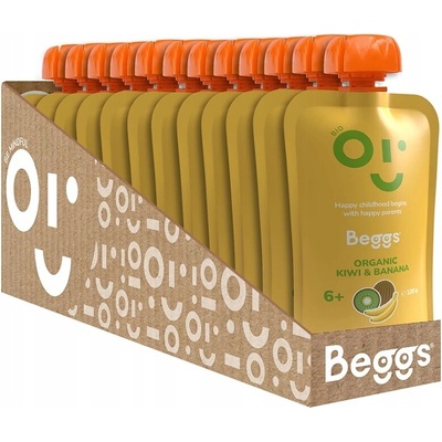 Beggs BIO Kiwi a banán 12 x 120 g