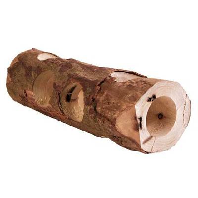 Dřevěný tunel, přírodní dřevo pro hlodavce ø 7 x 30 cm