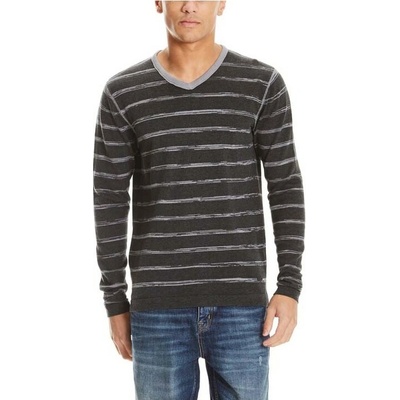 Bench V Neck Stripe Black Beauty