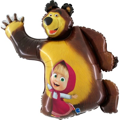 GRABO Balonek fóliový Máša a medvěd 107 cm
