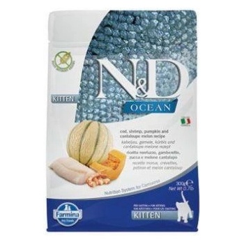 N&D OCEAN Kitten Cod & Shrimp & Pumpkin&Melon 0,3 kg