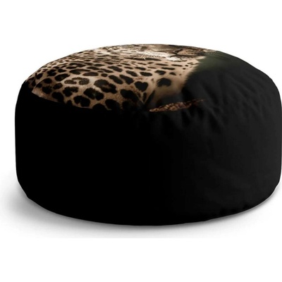 Sablio Taburet Circle Levhart: 38x48 cm