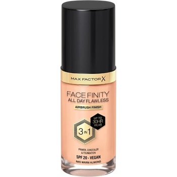 MAX Factor FaceFinity Фон дьо тен 3 в 1 All Day Flawless, SPF20, N45 Warm Almond, 30 ml