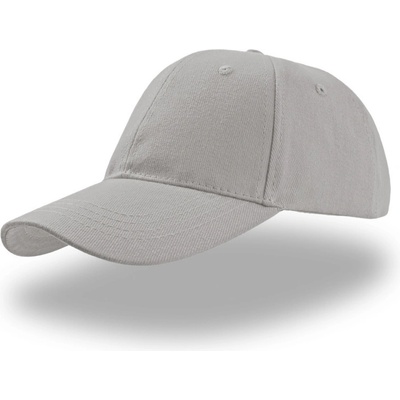 Atlantis Headwear Liberty Six z těžké bavlny 6 panelová COT33302003999 light grey Šedá světlá