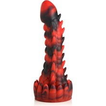Creature Cocks Demon Rising Scaly Dragon Silicone Dildo Red