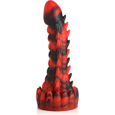 Creature Cocks Demon Rising Scaly Dragon Silicone Dildo Red