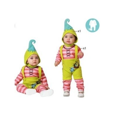 BigBuy Carnival Маскировъчен костюм за бебета Дяволче Бебе (2 Части) Размер 12-24 месеца