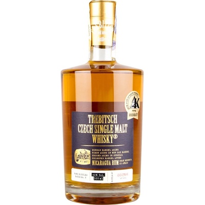 Trebitsch Czech Single Malt Whisky Nicaragua Rum 40% 0,5 l (holá láhev)