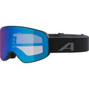Alpina Детска ски маска Alpina Kid's Fernie Q-Lite Mirror S2 (VLT 22%) Ski goggles - Black Matt / Blue Mirror - размер One Size (417-4037-0111)