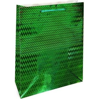 Nekupto Dárková taška velká hologram Zelená Fsc