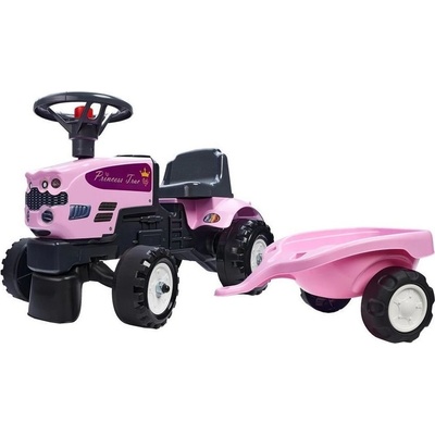 FALK - Детски трактор Princess Claas, с ремарке, розов